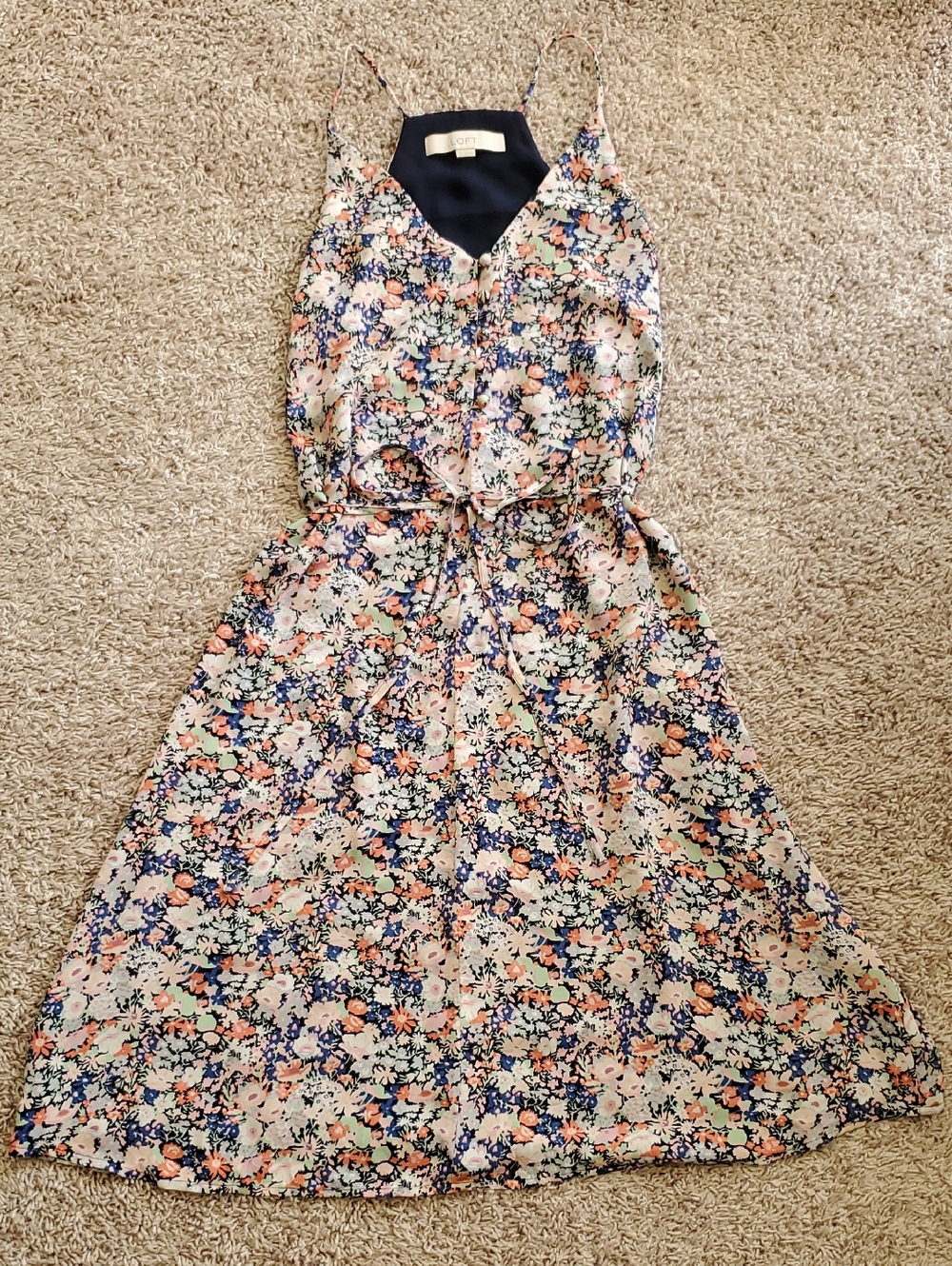 LOFT Colorful Floral Dress